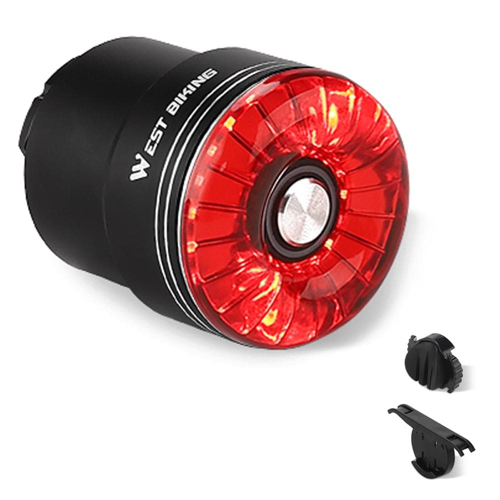 Bicycle Rear Light USB Rechargeable High Visibility Multifunction Bike Rear Light with Brake W4s red
