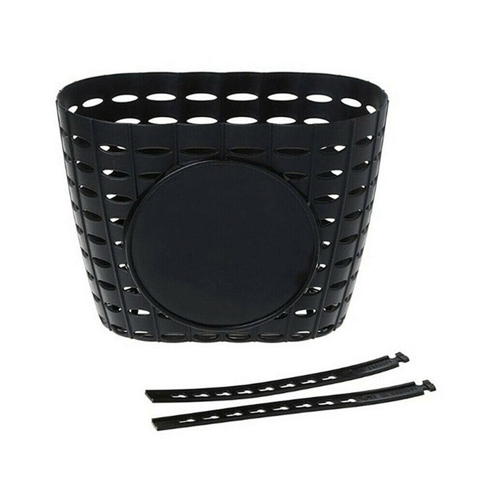 Kids Bike Basket Plastic Thickened Small Front Handlebar Bike Basket for Boys and Girls Pink black