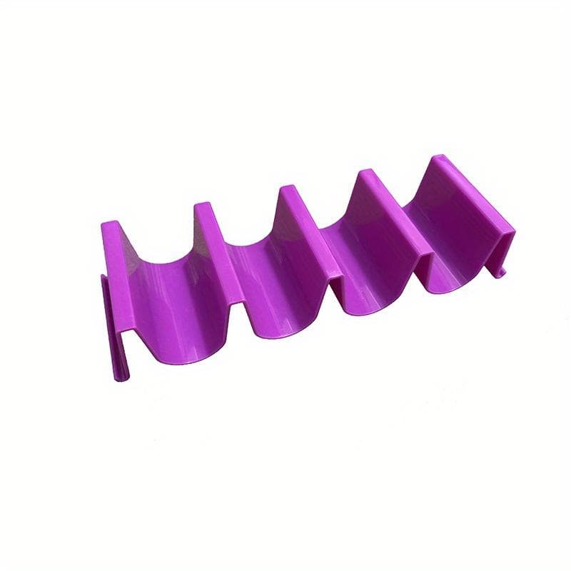Mexican Roll Rack Taco Holder Tortilla Pancake Stand Holder Creative Wave Shape Tray Holder Taco Cake Rack Kitchen Gadgets purple