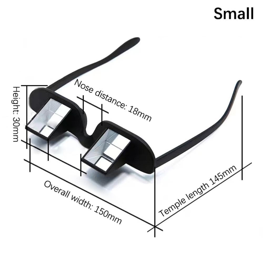 Lie Down Glasses for TV Watching Horizontal View Prism Lazy Eyeglasses Gift Seated View Comfortable
