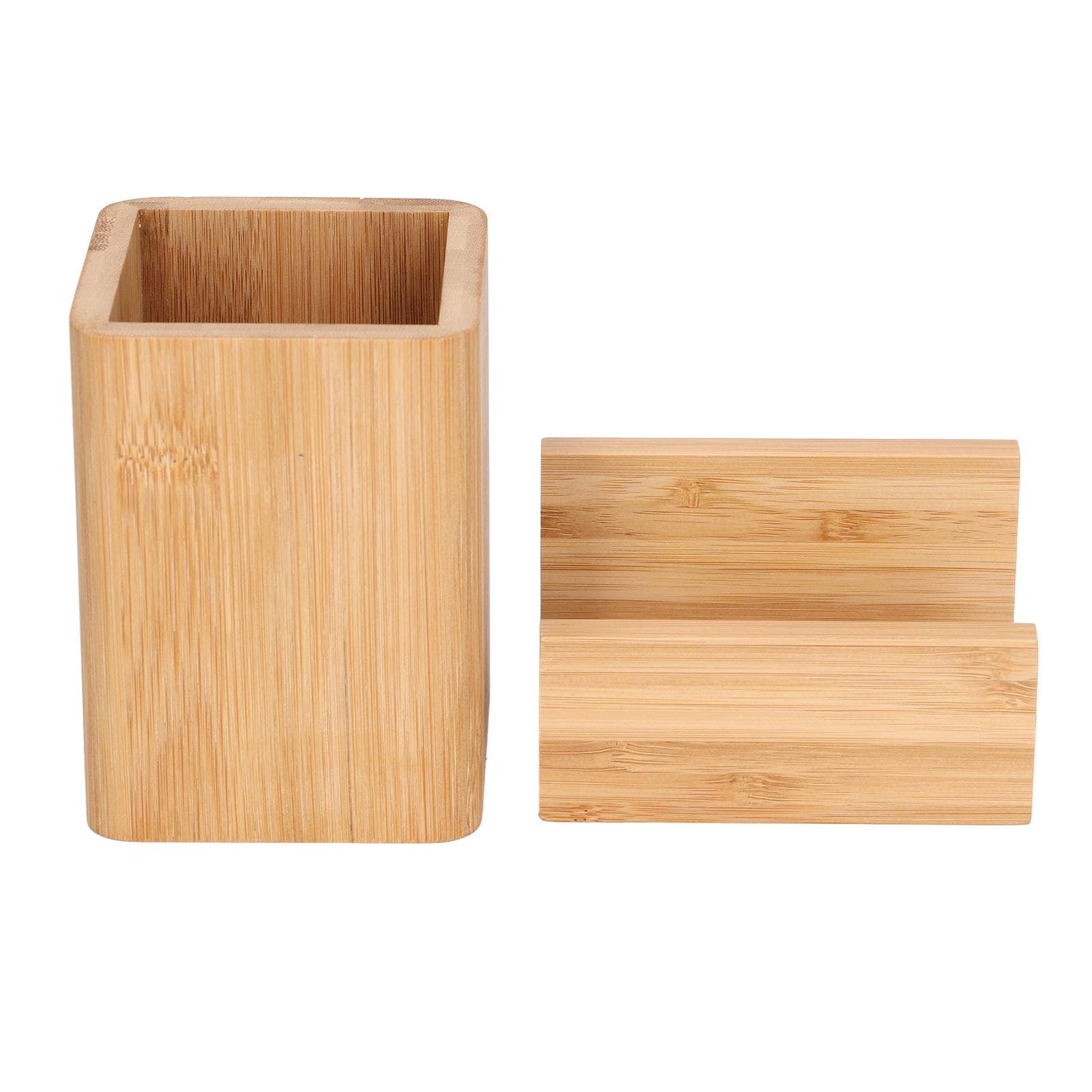 Pen Holder Sturdy Durable Environmentally Friendly Stationery Storage Organizer with Business Card