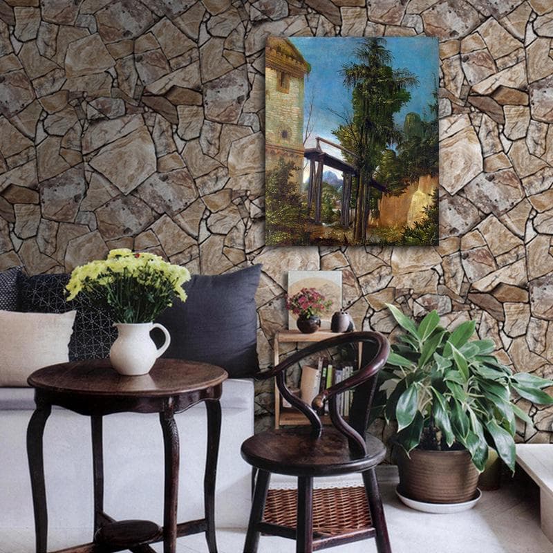 Landscape with A Footbridge Cross Stitch Round Diamond Painting Diy Diamond Painting 20X30