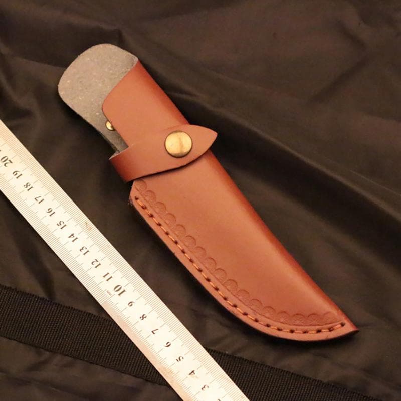 22Cm Knife Sheath Leather Sheath With Waist Belt Buckle Knife Cover Leather Belt brown