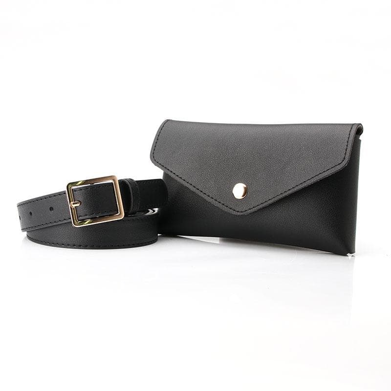 Small Mini For Women Bag Mobile Phone Female Waist Fanny Pack Belt Bum Hip Belly Handbag Lady Purse Versatile clothing black