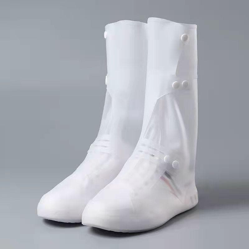 Tall visitor overshoes high tube galoshes waterproof shoes cover slip resistant overshoes rain boots protector long shoe covers L for shoes 38-39