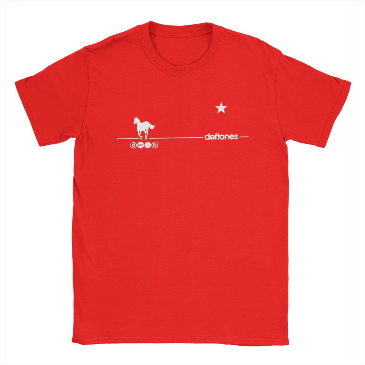 Deftones Rock Ohms White Pony Outfit Shirts Men Women metal Casual Cotton Classic Tees XXXL red