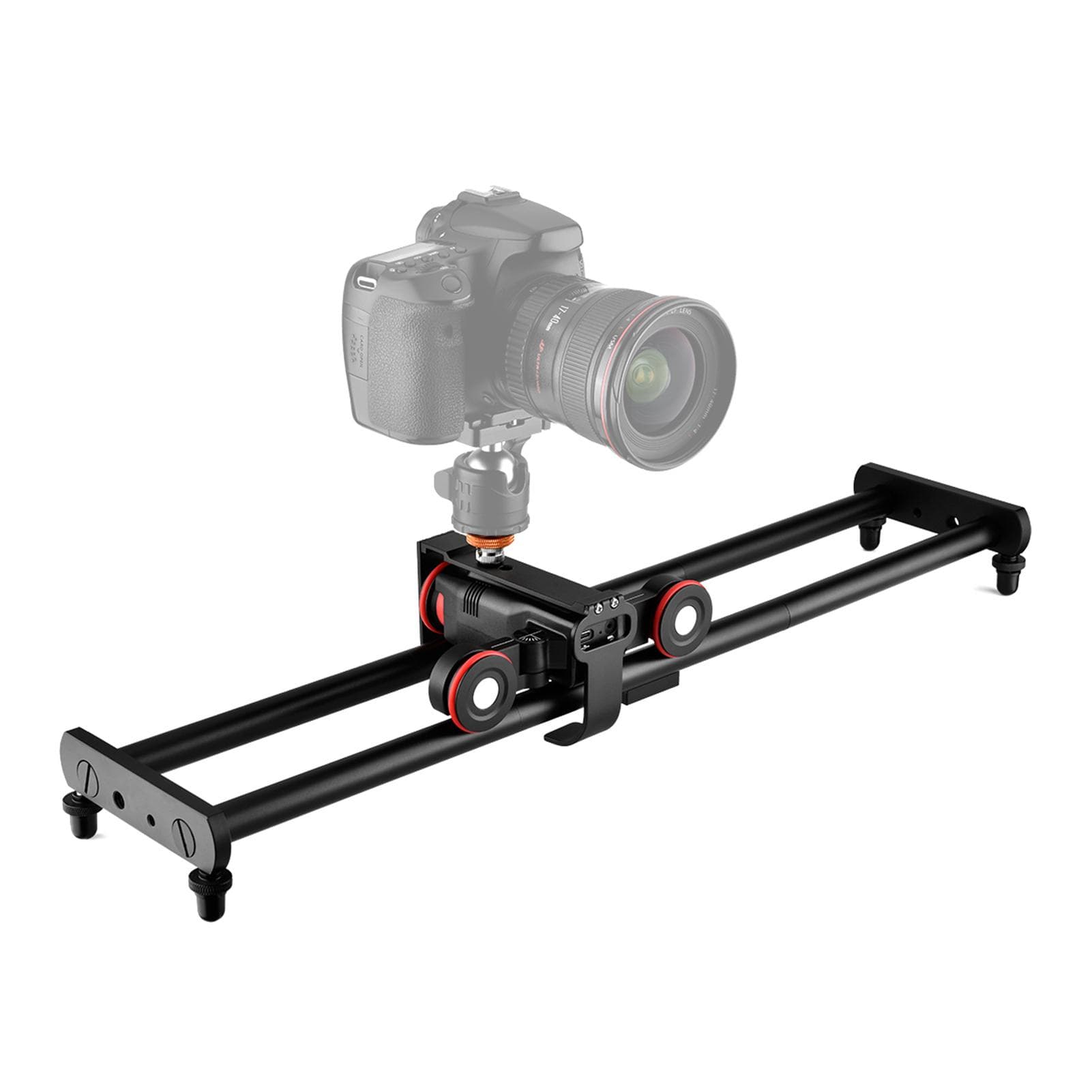 Andoer L5i Pro Camera Video Dolly Slider Kit with 3-wheel Auto Dolly Car APP Control Stepless black
