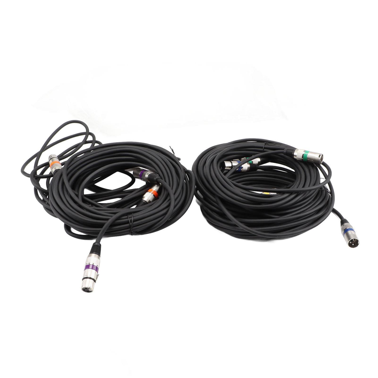6Pcs XLR Male to Female Balanced 3Pin Microphone Cable 6mm Dual Layer Shielded Mic Cable for