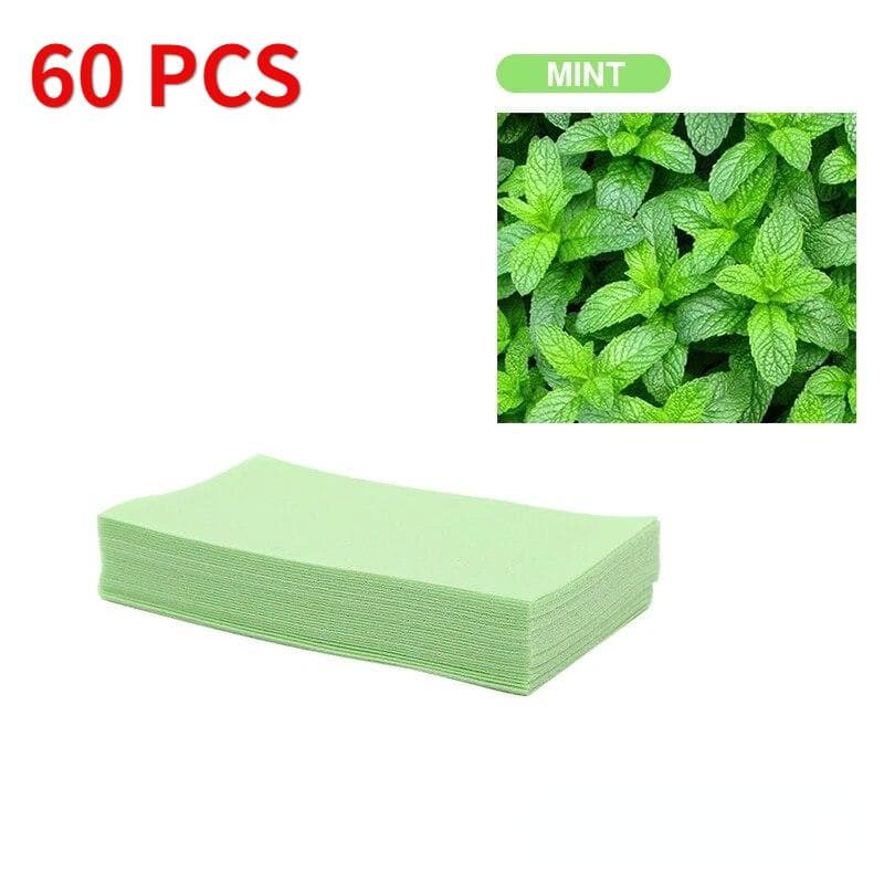 Toilet Cleaner Sheet for Mopping Floor Toilet Cleaning Hygiene Toilet Deodorant Yellow Dirt Toilet Cleaning Tool 60pcs green
