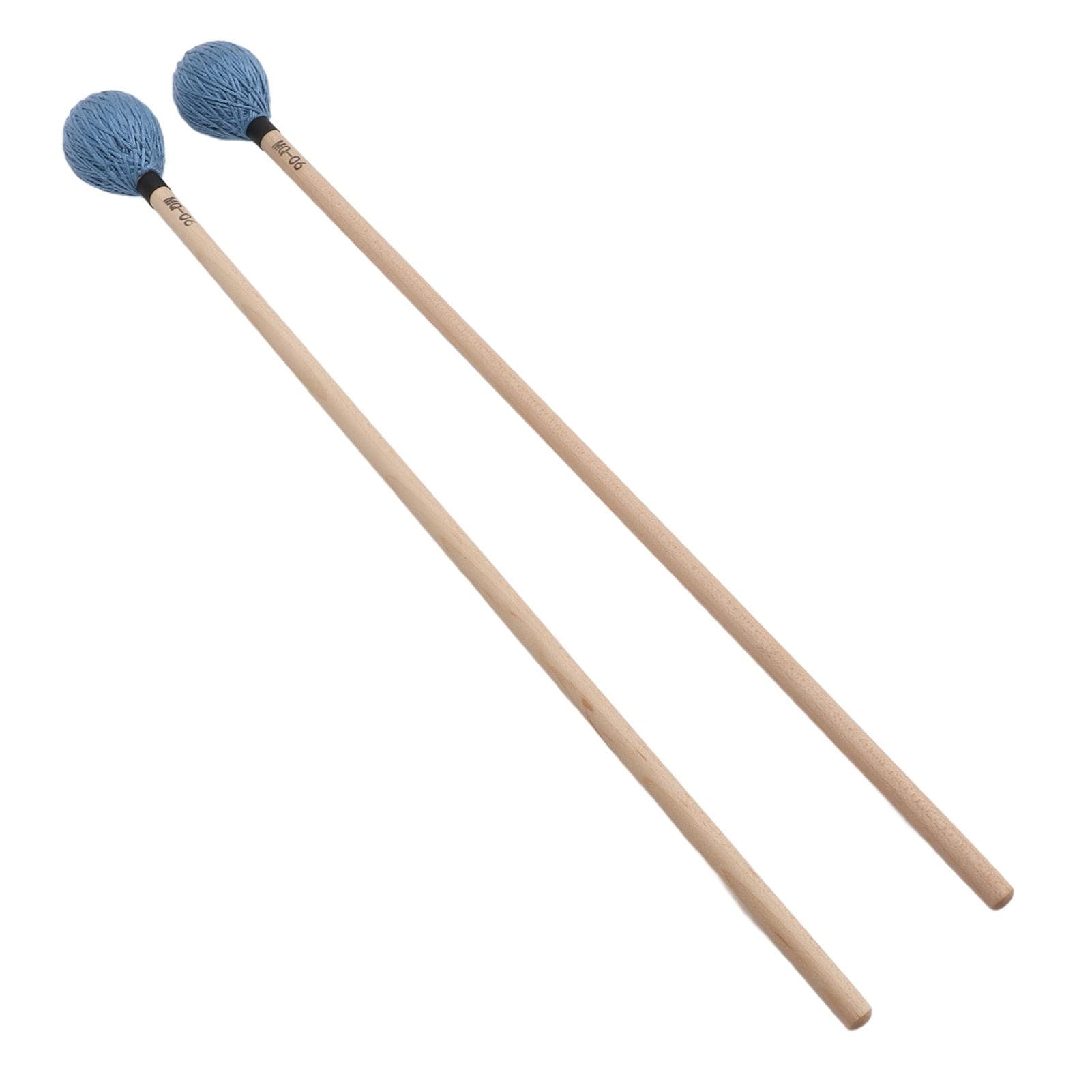 1 Pair Marimba Mallets Medium Hard Yarn Head with Maple Handle for Percussion Playing MQ?06Red