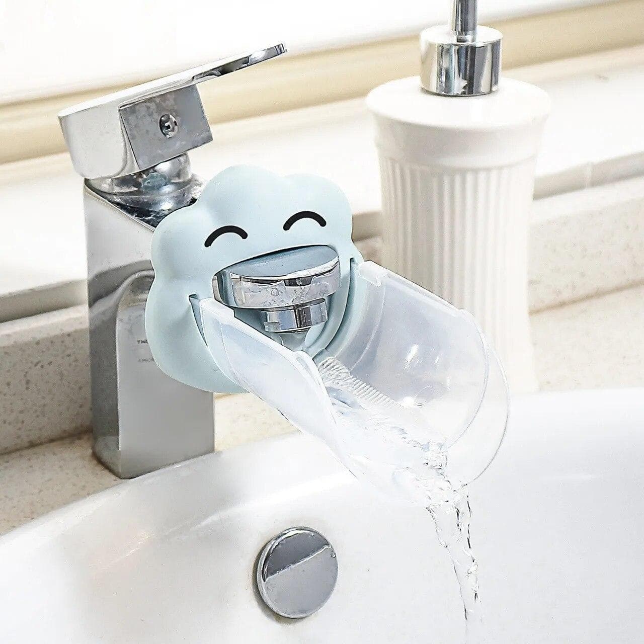 Adjustable Child Hand Washing Water Assistant Faucet Extended for Kitchen Bathroom