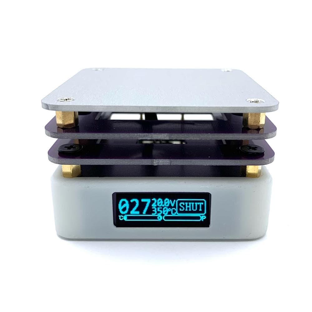 65W PD Protocol Hot Plate Preheater OLED Display Printed Circuit Board Soldering Heating Plate multicolour