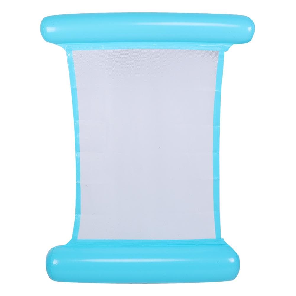 Portable Floating Inflatable Water Bed Foldable Hammock Swimming Pool Floating ChairBlue sky blue