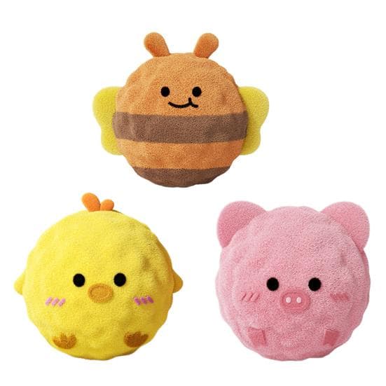 1/3Pcs Plush Dog Toy Bright Color Animal Design Interactive Squeaky Chew Toys High Bounce Soft Fabric Dog Ball 3pcs