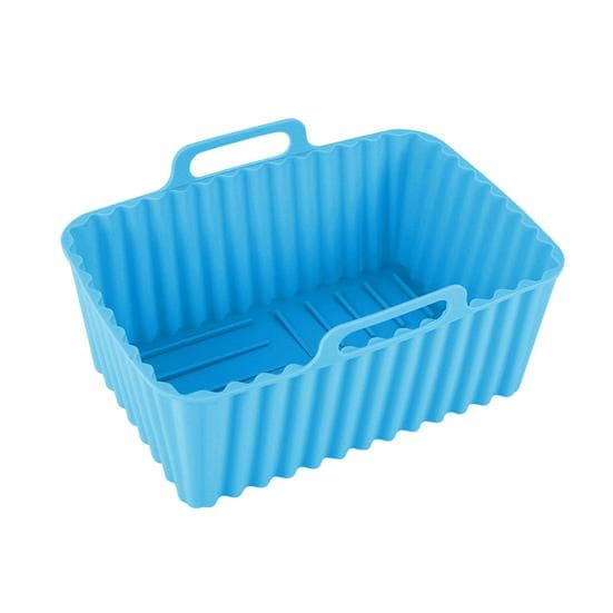 Silicone Air Fryer Pot Tray Liners BPA-Free Air Fryer Basket Replacement Air Small blue