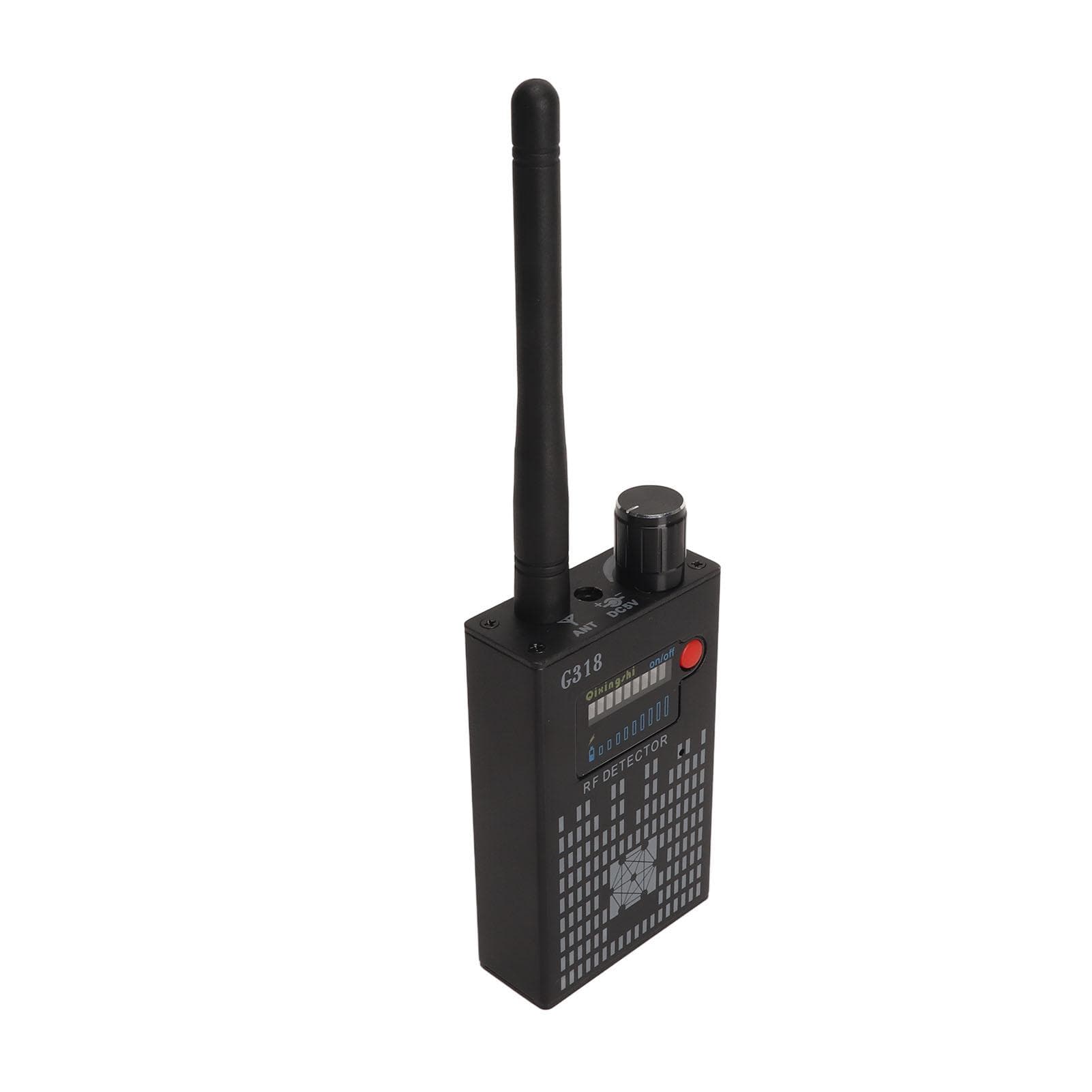 G318 Hidden Camera Detectors LED Display Long Battery Life Black Bug Detector for Hotel Home US Plug