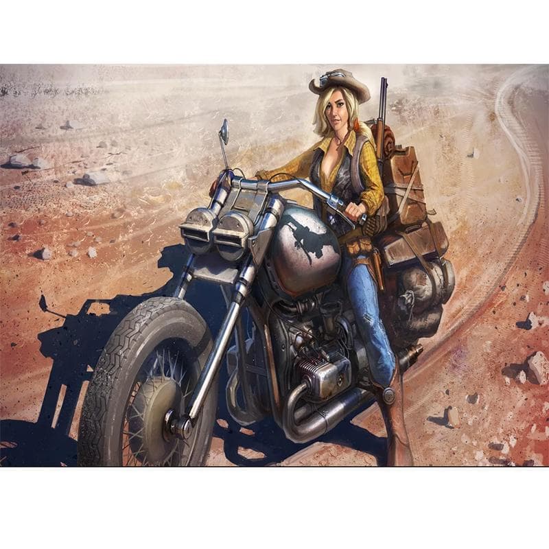 Diamond Painting Exquisite Stitch of Mosaic Cowgirl Picture Home Decor 5D Diy Diamond Embroidery 20X30CM