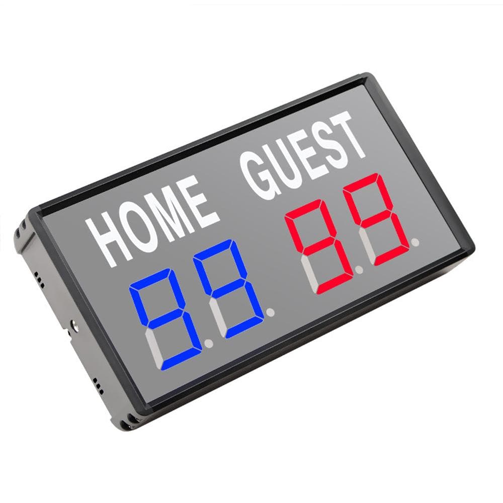 4-Digit LED Electronic Score Keeper Scoreboard with Remote for Basketball Ping Pong Table Tennis US Plug