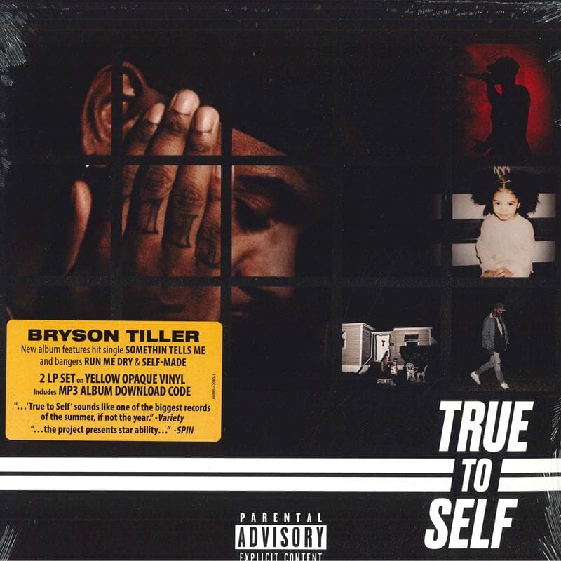 LP Record BRYSON TILLER - True To Self 88985420801 RCA, Sony Music 2017 USA & Euro Soul/Funk