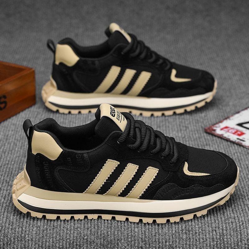 Spring and summer casual shoes trendy dad shoes non-slip lightweight fashion versatile men's shoes popular student sports shoes 42 black