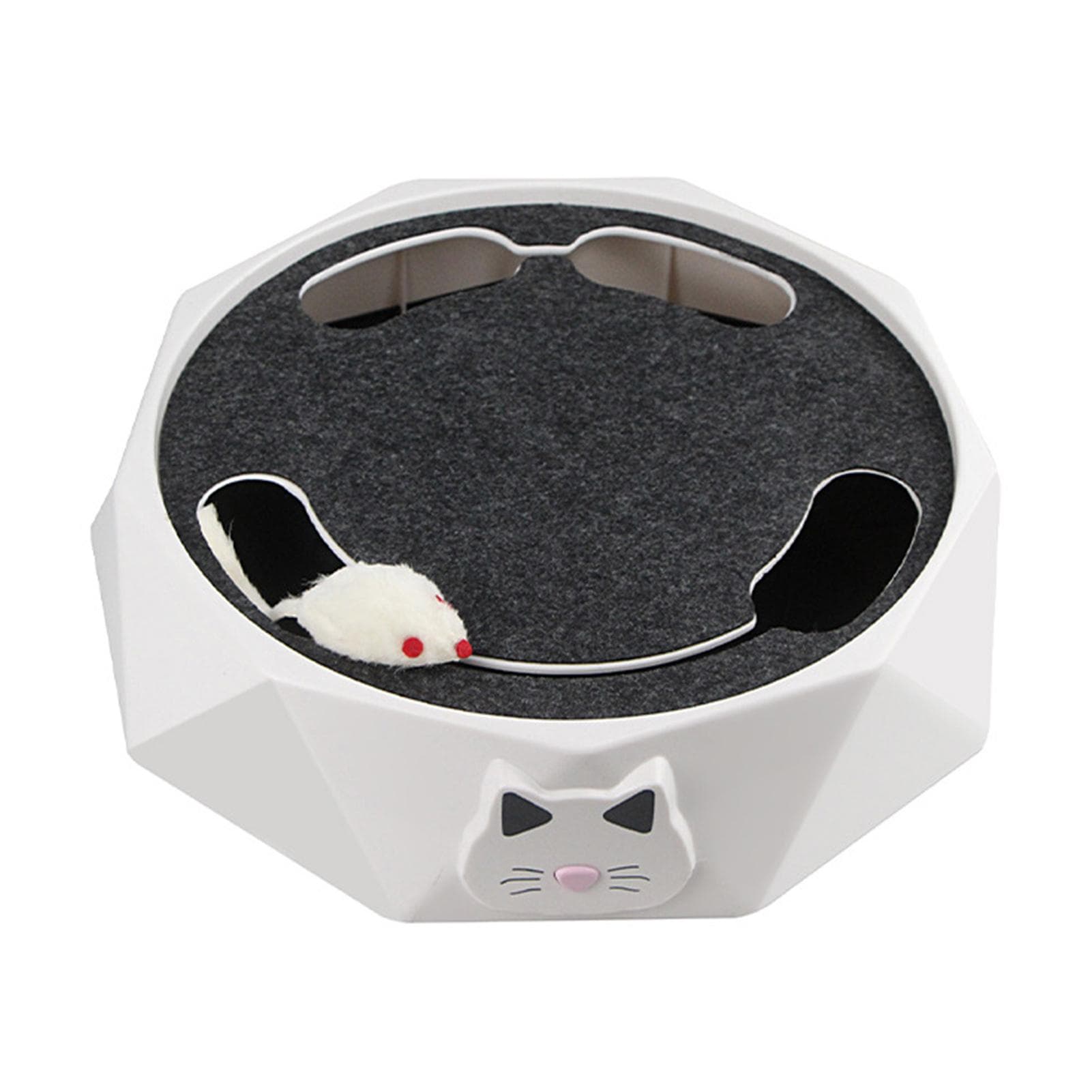 Interactive Cat Turntable Electric 2 Speed Adjustable Automatic Puzzle Catch Mouse Play Cat Toy for