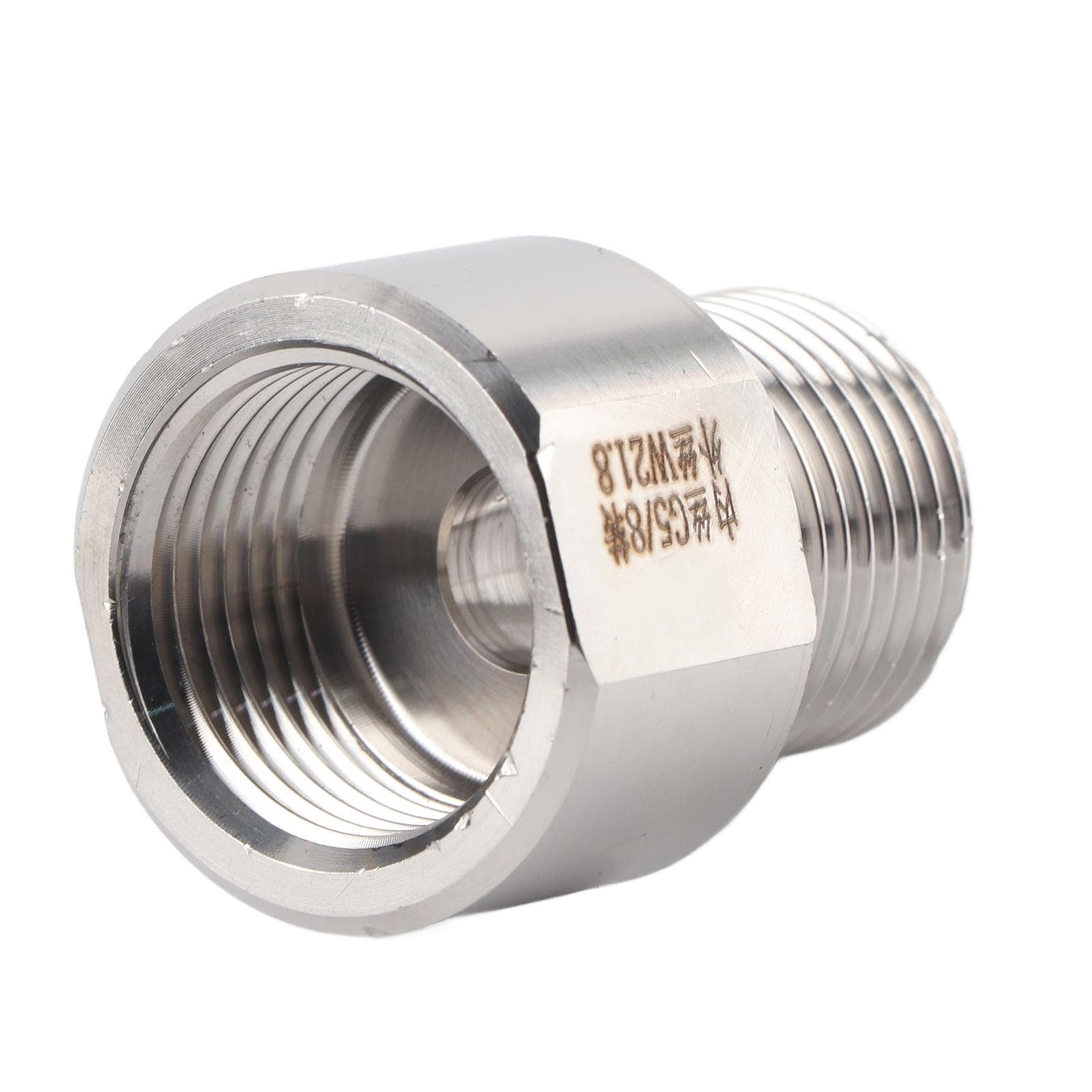 Cylinder Adapter Connector Converter for Aquarium CO2 Regulator Female G5/8 to Male W21.8