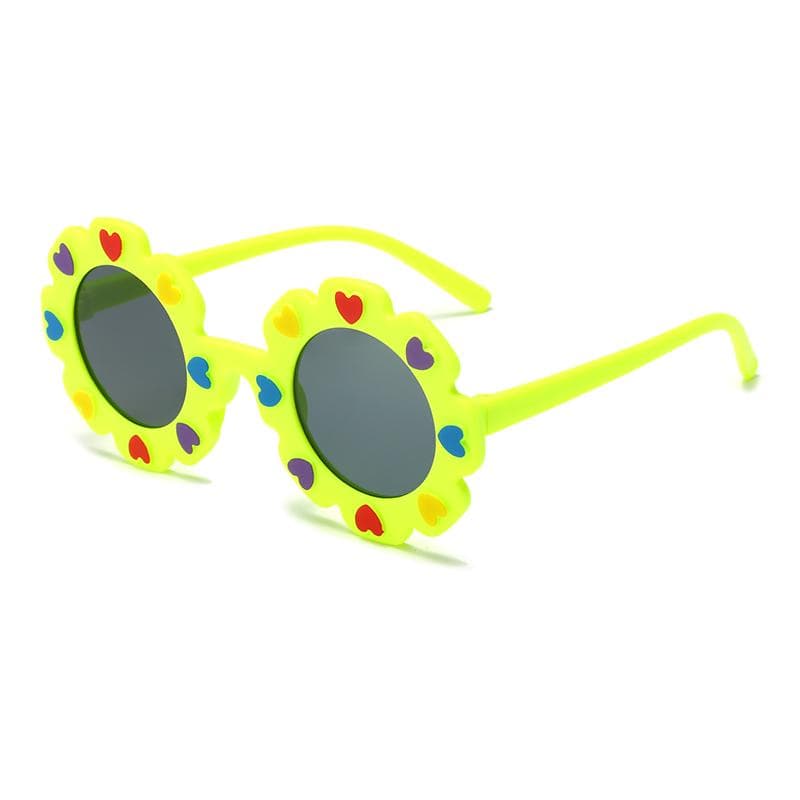 Kids Round Flower Sun Glasses Cute Daisy Sunglasses Outdoor Sun Protection Shades Fashion Funny Party Eyewear for Children