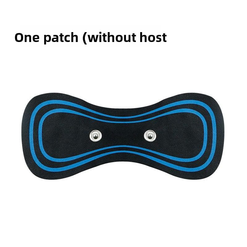 Intelligent EMS Mini Massage Sticker, Convenient Shoulder and Neck Massager, Household Electric Meridian Pulse Cervical Spine Massager English packaging