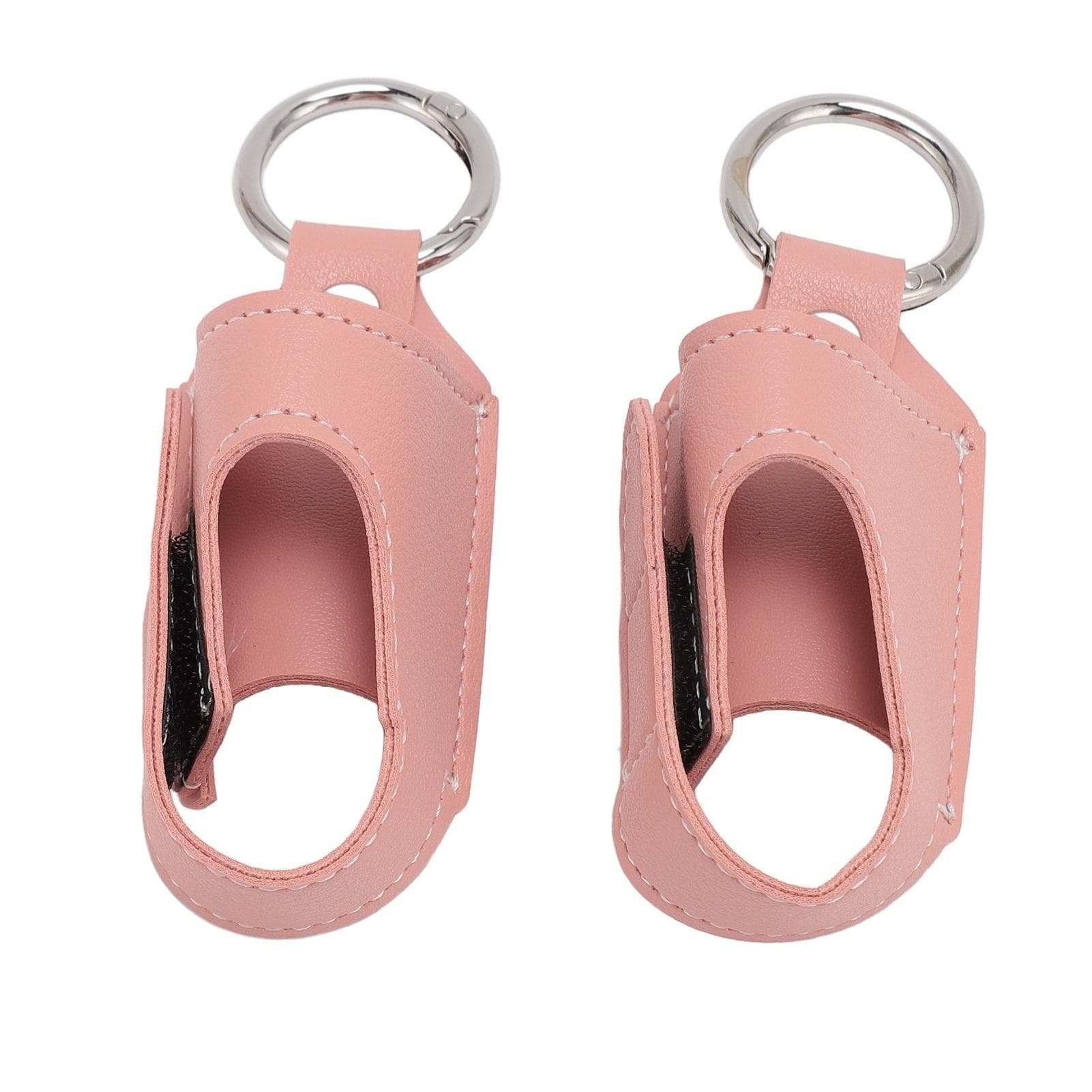 2pcs Asthma Inhaler Holder Portable Storage Protective PU Leather Asthma Inhaler Case for Travel pink