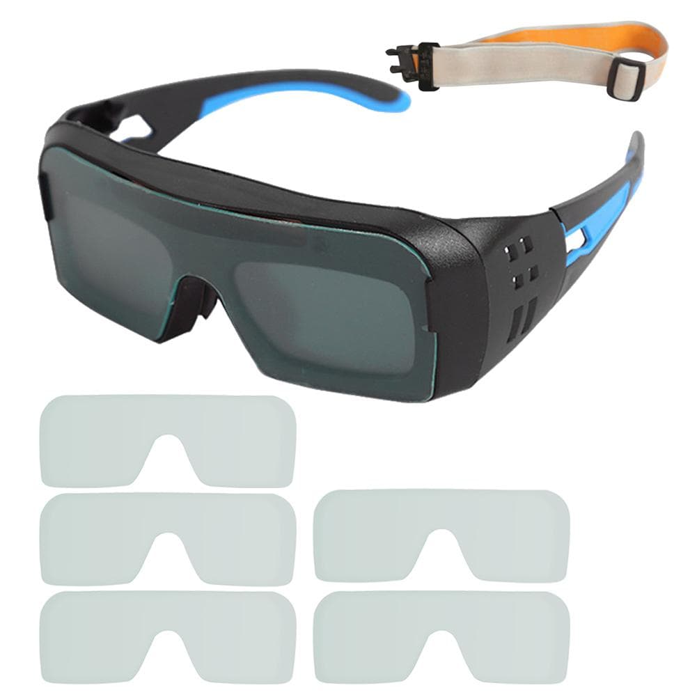 Geevorks Solar Auto Darkening Welding Glasses Safety Protective Welders Glasses Argon Arc Welding multicolour