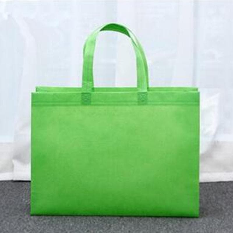 Women Foldable Shopping Bag Reusable Eco Large Non woven Shoulder Bags Cloth Bags green
