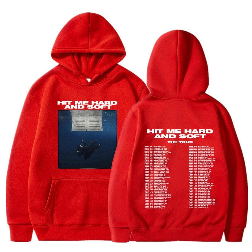 Hit Me Hard And Soft Tour Hoodies Autumn Winter Men Women Long Sleeve Sweatshirts Harajuku Comfortable Pullovers L