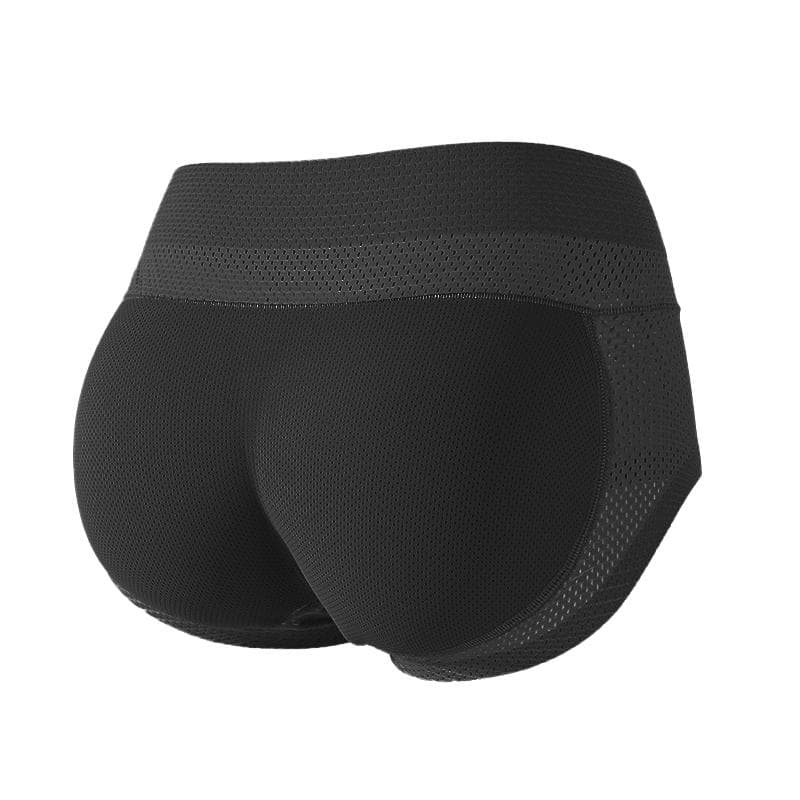 Women Padded Push Up Panties Butt Lifter Shaper Fake Ass Buttocks Hip Pads Invisible Control Panties Briefs Underwear Lingerie M black