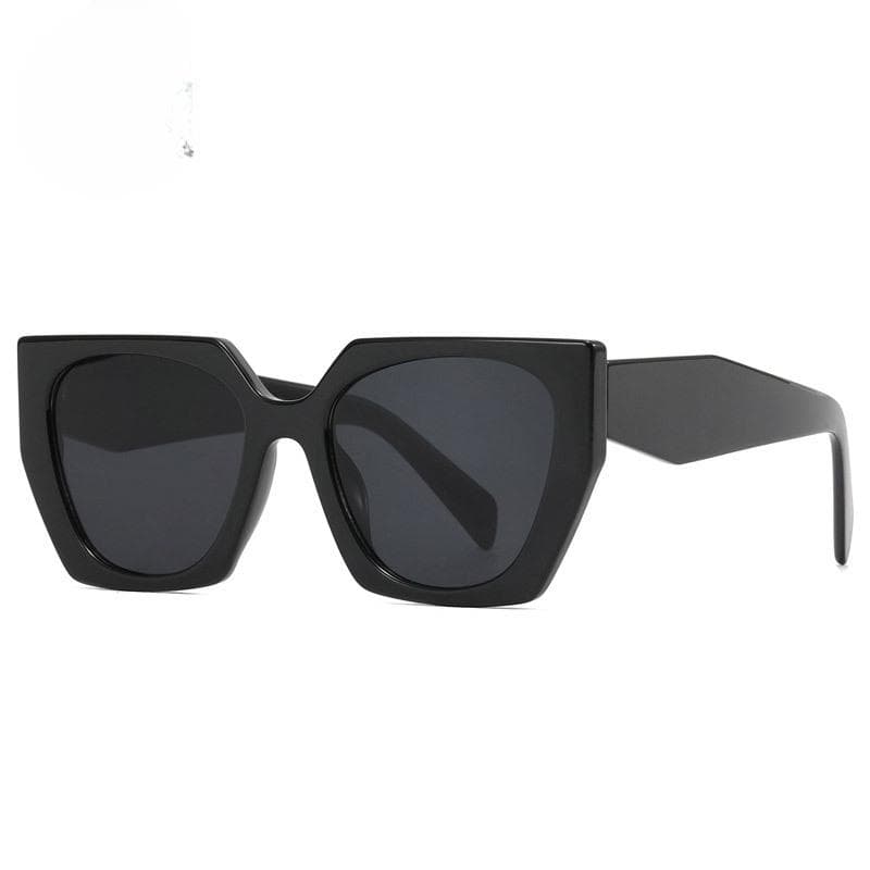 Women's Irregular Square Sunglasses Large Frame Retro Modern Cat Eye Sun Visors for Men and Women Stylish UV Protection
