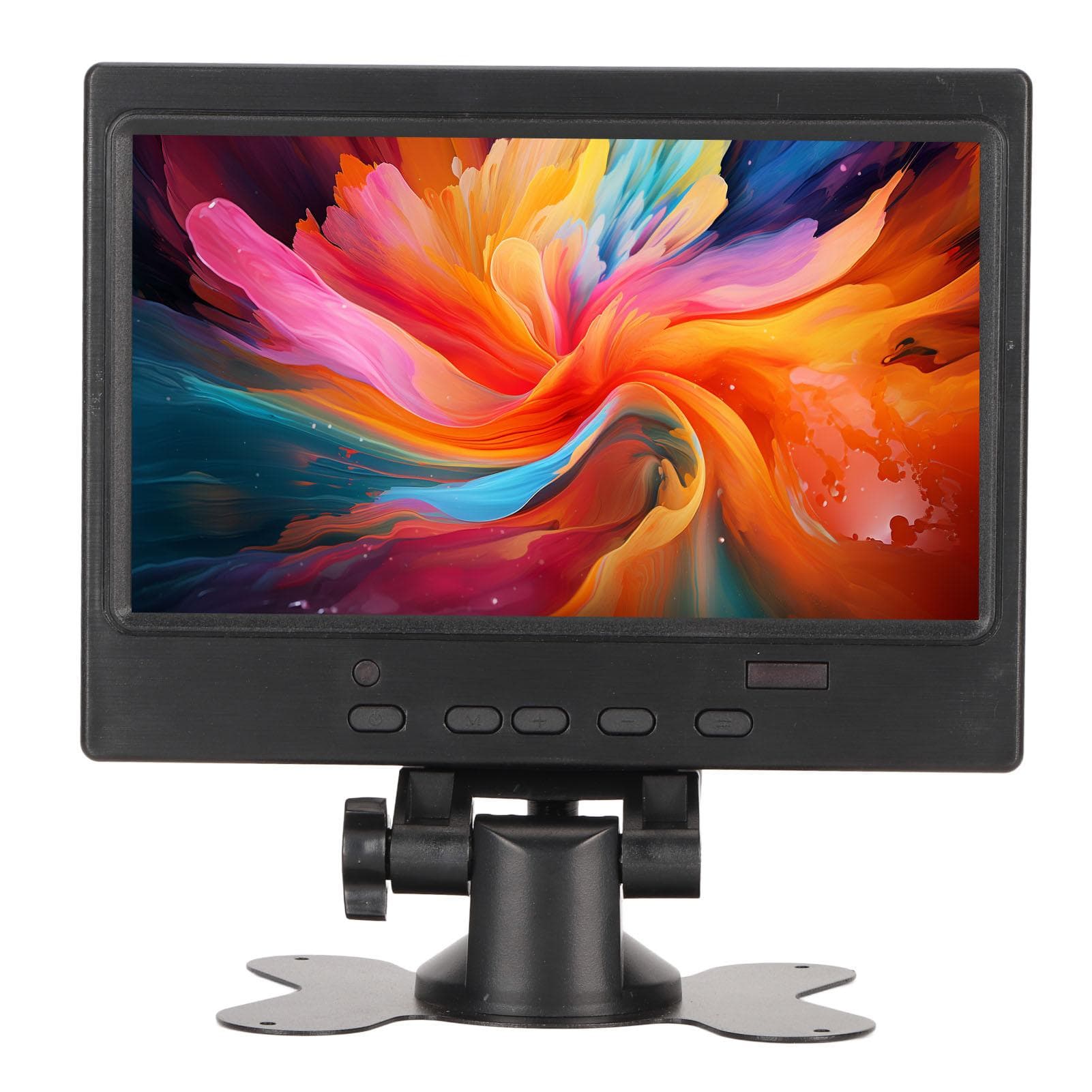 7 Inch Portable Monitor 1024x600 Supports HD Multimedia Interface VGA AV Portable Display with UK Plug