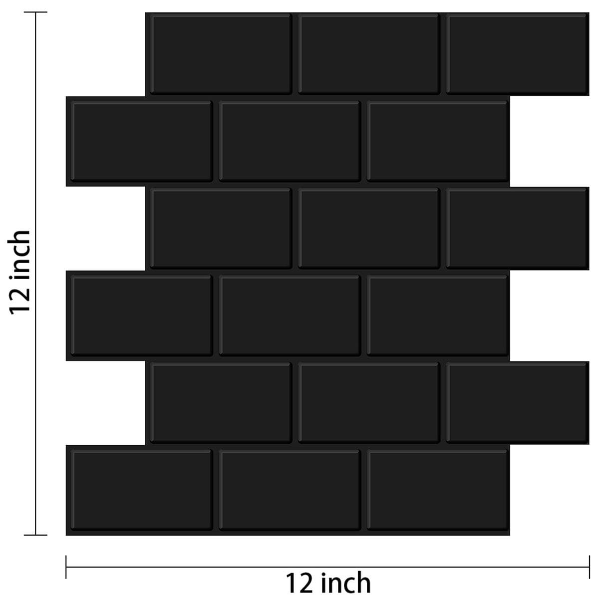 Subway Wall Stickers Peel and Stick 3d Brick Vinyl Wallpaper Bathroom Kitchen Backsplash Wall Decals 10 Sheets VP118