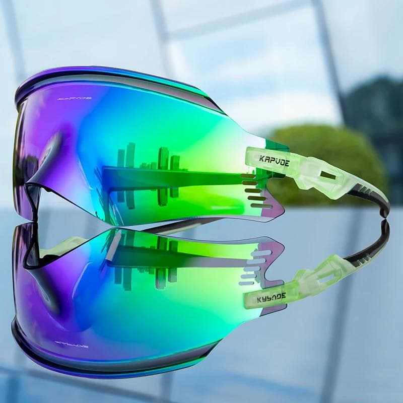 Kapvoe Cycling Sunglasses UV400 MTB Eyewear for Outdoor Sports Bike Goggles Men Women 1LENS