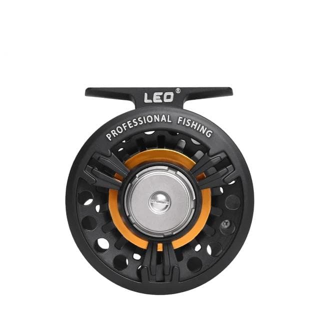LEOFISHING CNC Fly Fishing Reel Full Metal 3/4 5/6 Alloy Aluminum Front Discharge Coil Professional Fishing Goods Accessories gold