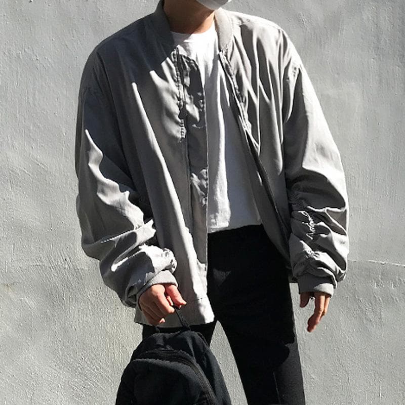 Jacket Korean Style Trendy Men's Spring and Autumn Loose and Versatile Casual Baseball Uniform 2XL