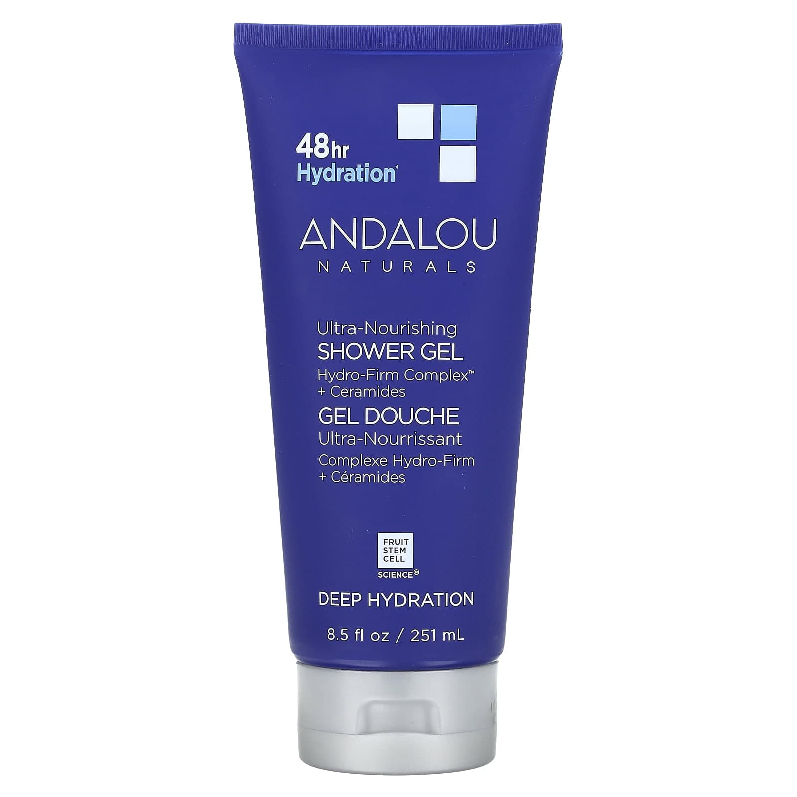 Andalou Naturals, Ultra Nourishing Shower Gel, Deep Hydration, 8.5 fl oz (251 ml)