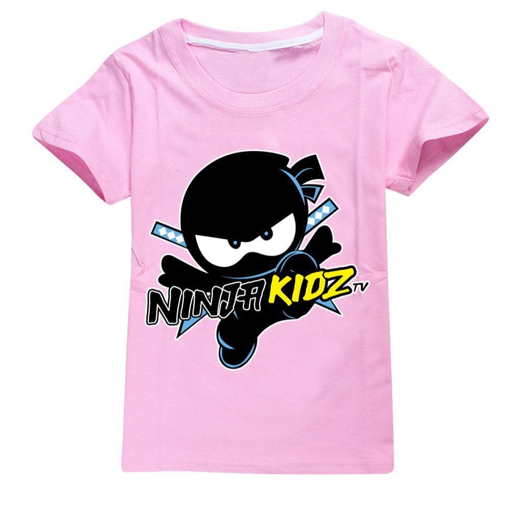 2025 MINISO NINJA KIDZ 3D T Shirt Casual Summer Short Tees Kids Cartoon Graphic T Shirts Boys Clothing Harajuku Anime Tshirt 4-16 Years 140