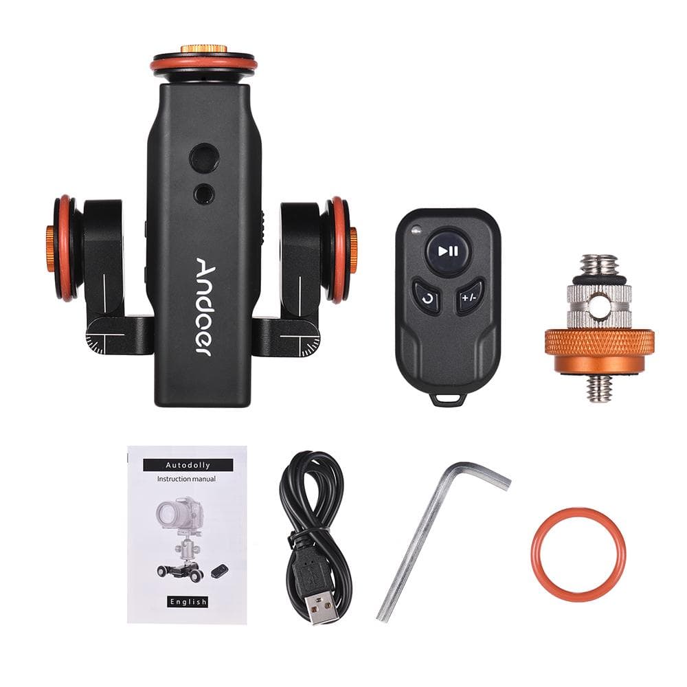 Andoer L4 PRO Motorized Camera Video Dolly with Scale Indication Electric Track Slider Wireless black