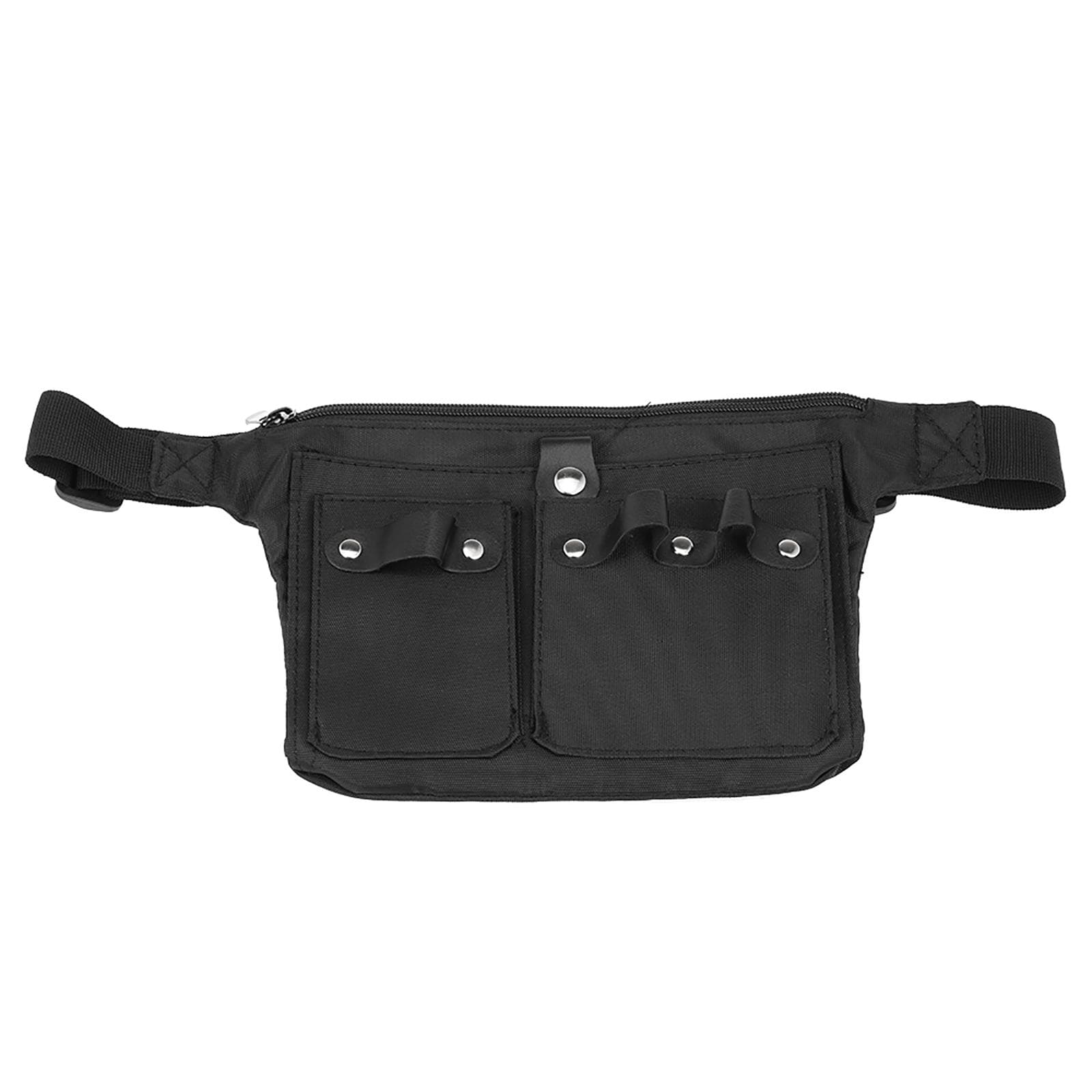 Hair Scissor Holster Hairdressing Pouch Haircutting Tools Holder Bag for Hair Stylist Waist black