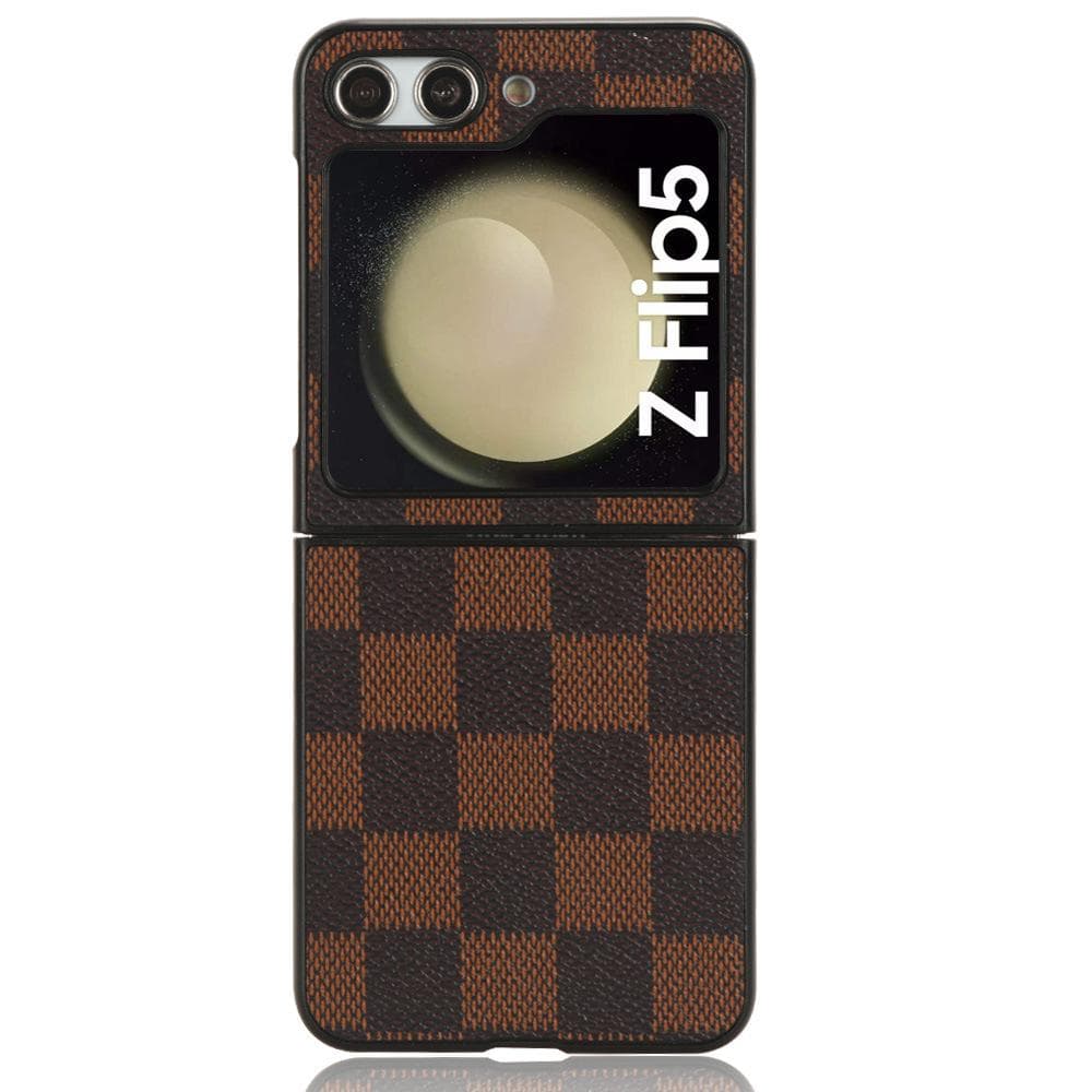 fashion Leather Phone Case for Samsung Galaxy Z Flip 5 4 3 Hangings Protective Back Cover for Samsung Z Flip 3