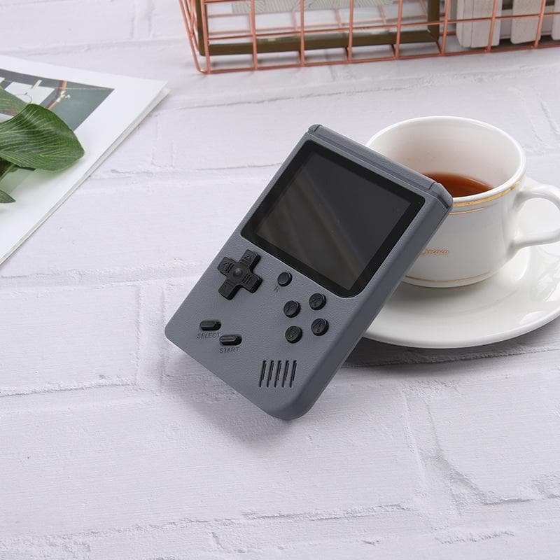 VAORLO portable console with retro games, 400 games grey