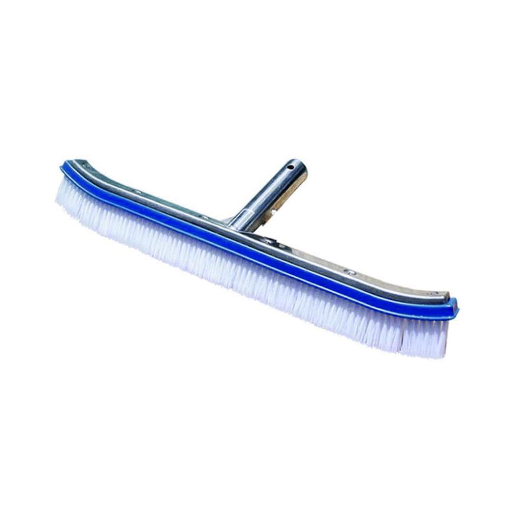 18 inch Swimming Pool Accessories Pool Brush Swimming Pool Cleaning Tools Aluminum Wall Brush blue