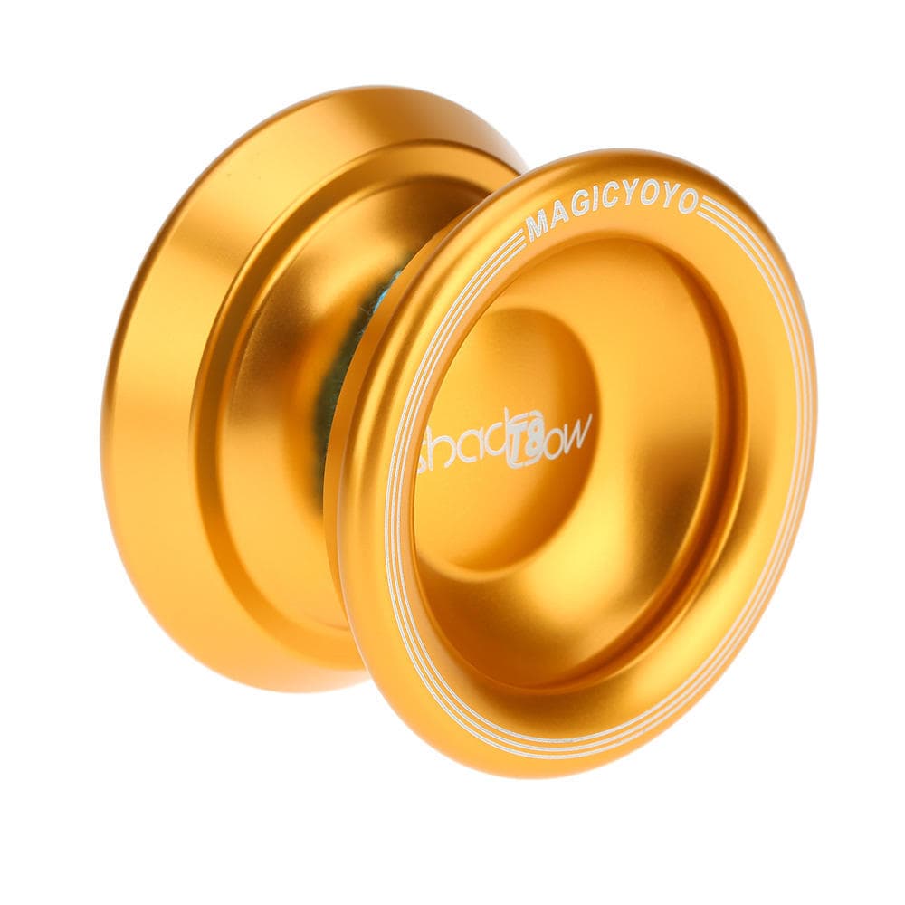 Professional Magic Yoyo T8 Aluminum Alloy Metal Yoyo 8 Ball KK Bearing with String for Kids Gold gold