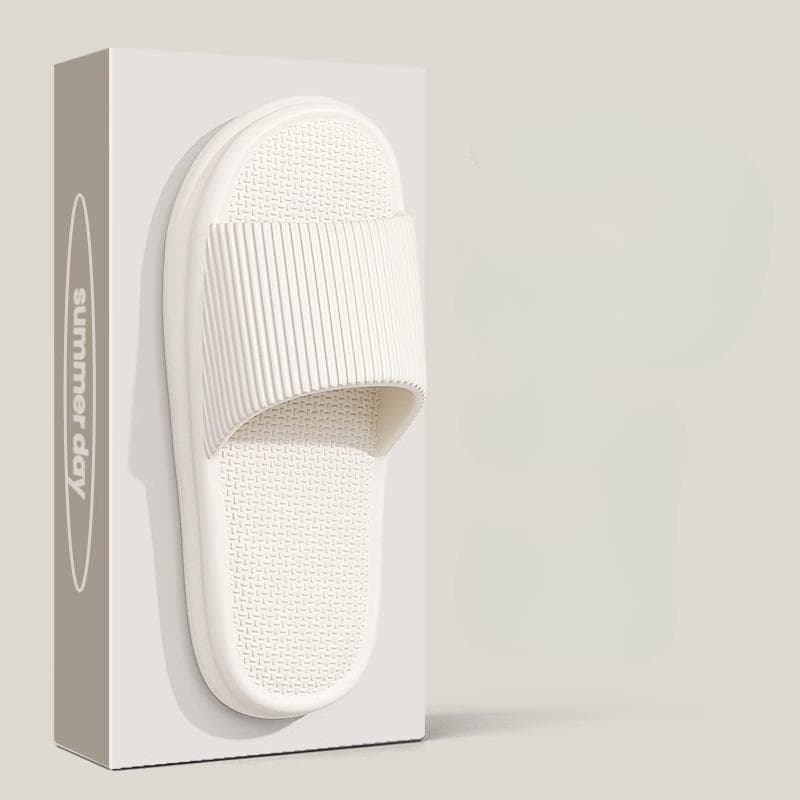 Sandals Slippers Men's Slippers, Men's Summer Home Living Room Bathroom Non-slip Couple Slippers 38-39 white