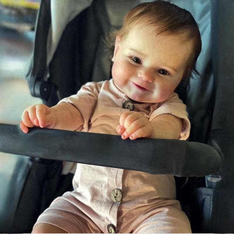 50CM Cloth Body Reborn Baby Doll Maddie Cosplay Girl Soft Touch Cuddly Newborn Doll Real Looking Recycled Baby Dolls for Kids Early Education Play Toy 50cm cloth body