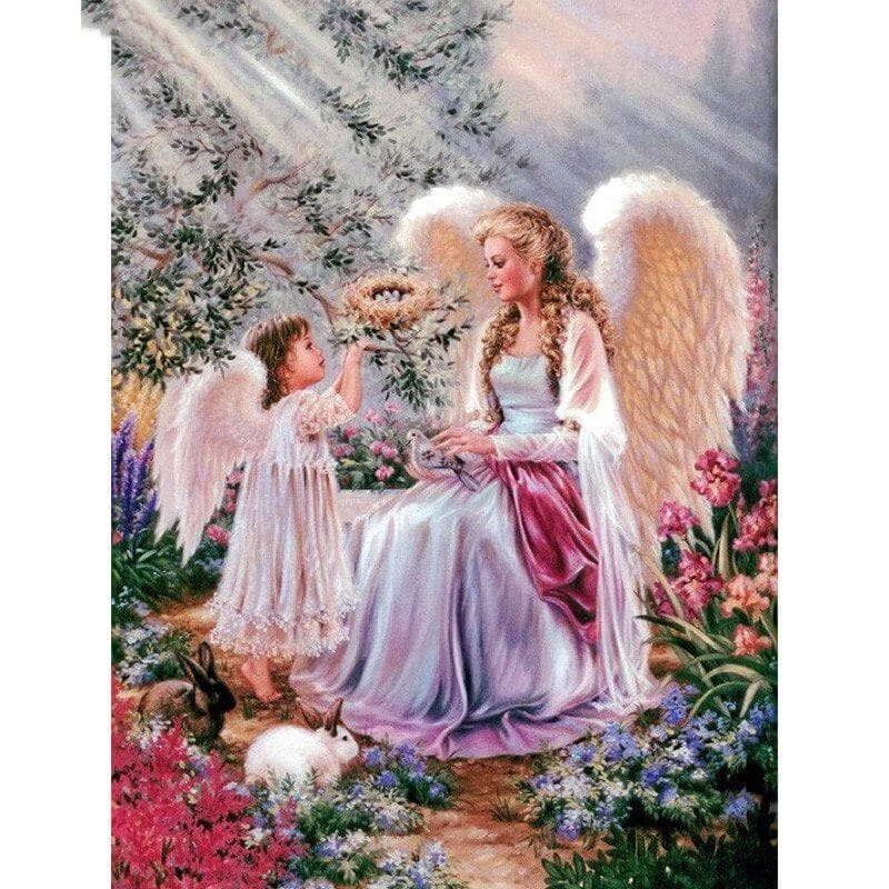 5D DIY Full Round Drill Diamond Embroidery Beauty & Animal Diamond Painting Cross Stitch Rhinestone 20X30CM